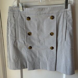 J. Crew Gray A-Line Mini Skirt Casual